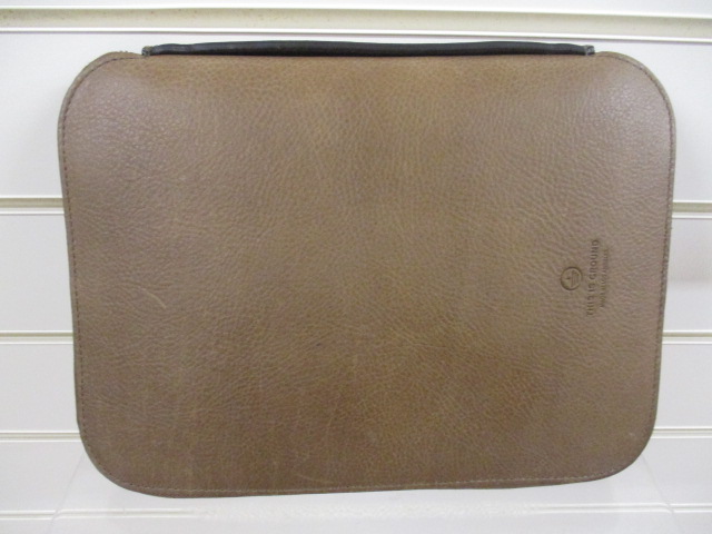 This is Ground Tan folio - Luxury crafted designed in Los Angeles, made in Italy