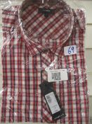 Brand new Peter Werth red check shirt small RRP £40