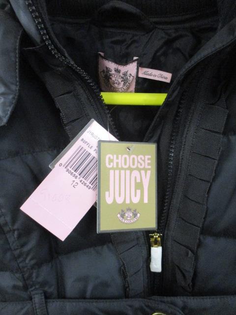 Brand new Juicy Couture size 12 black ruffle puffer jacket approx. orig RRP £150 - Image 4 of 4