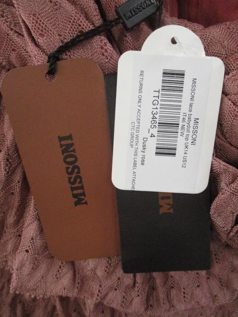 Brand new Missoni lace babydoll top UK 14 RRP £400 - Image 2 of 3