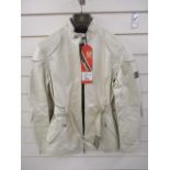 Brand new Belstaff 7322d Orion jacket in pearl white with tags padded elbows pleated detail RRP...