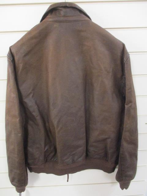 Brand new Ralph Lauren leather brown 82 bomber jacket size XXL RRP £1400 - Image 3 of 3