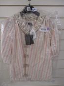 Brand new Mulberry striped blouse UK size 12 with tags approx. RRP £400