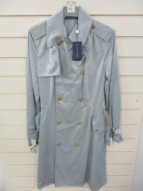 Brand new Ralph Lauren with tags classic trench coat size 10 stretch satin style similar RRP ?...