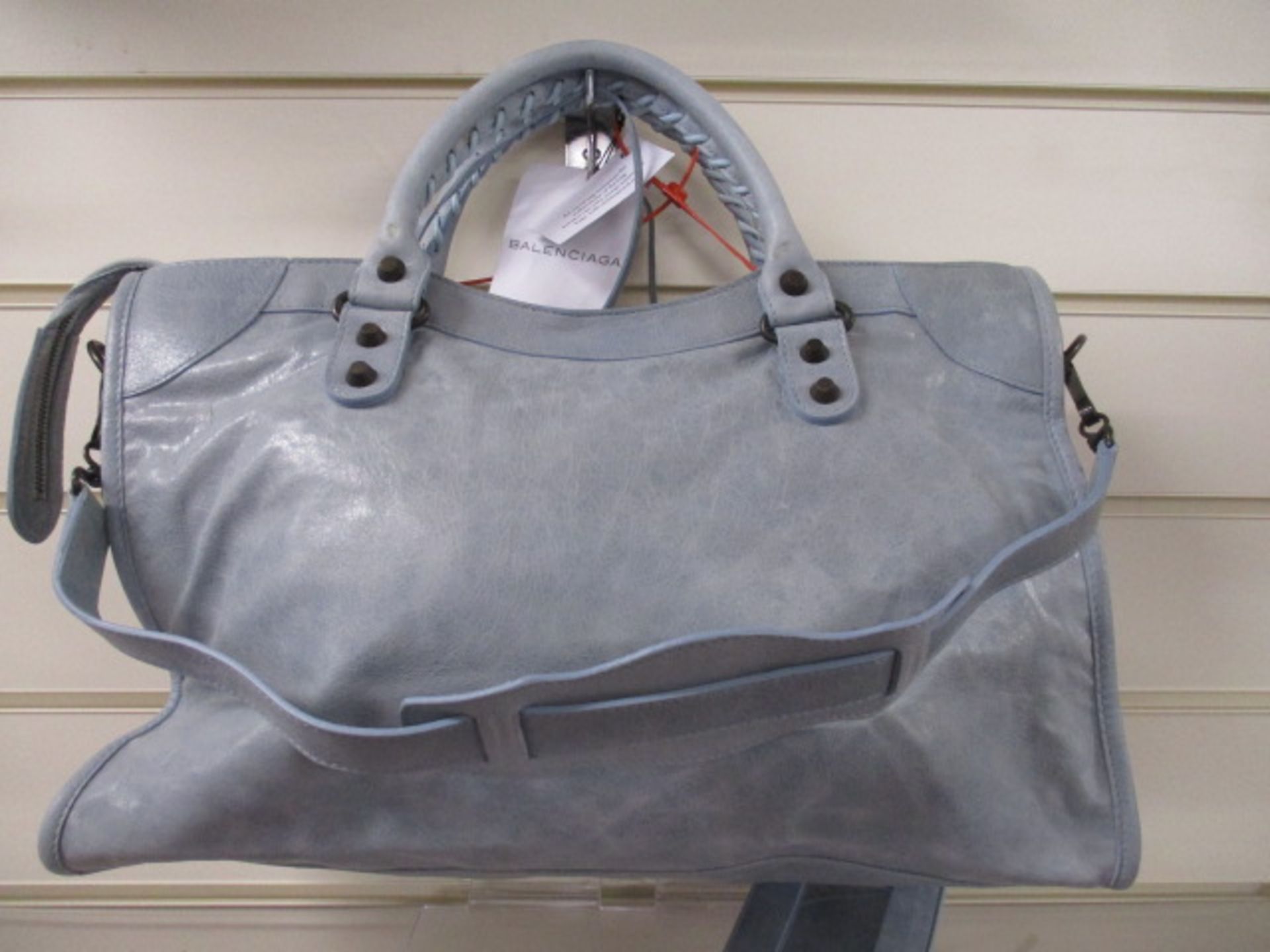 Balenciaga Sac with Mirror in pastel blue - Image 4 of 15