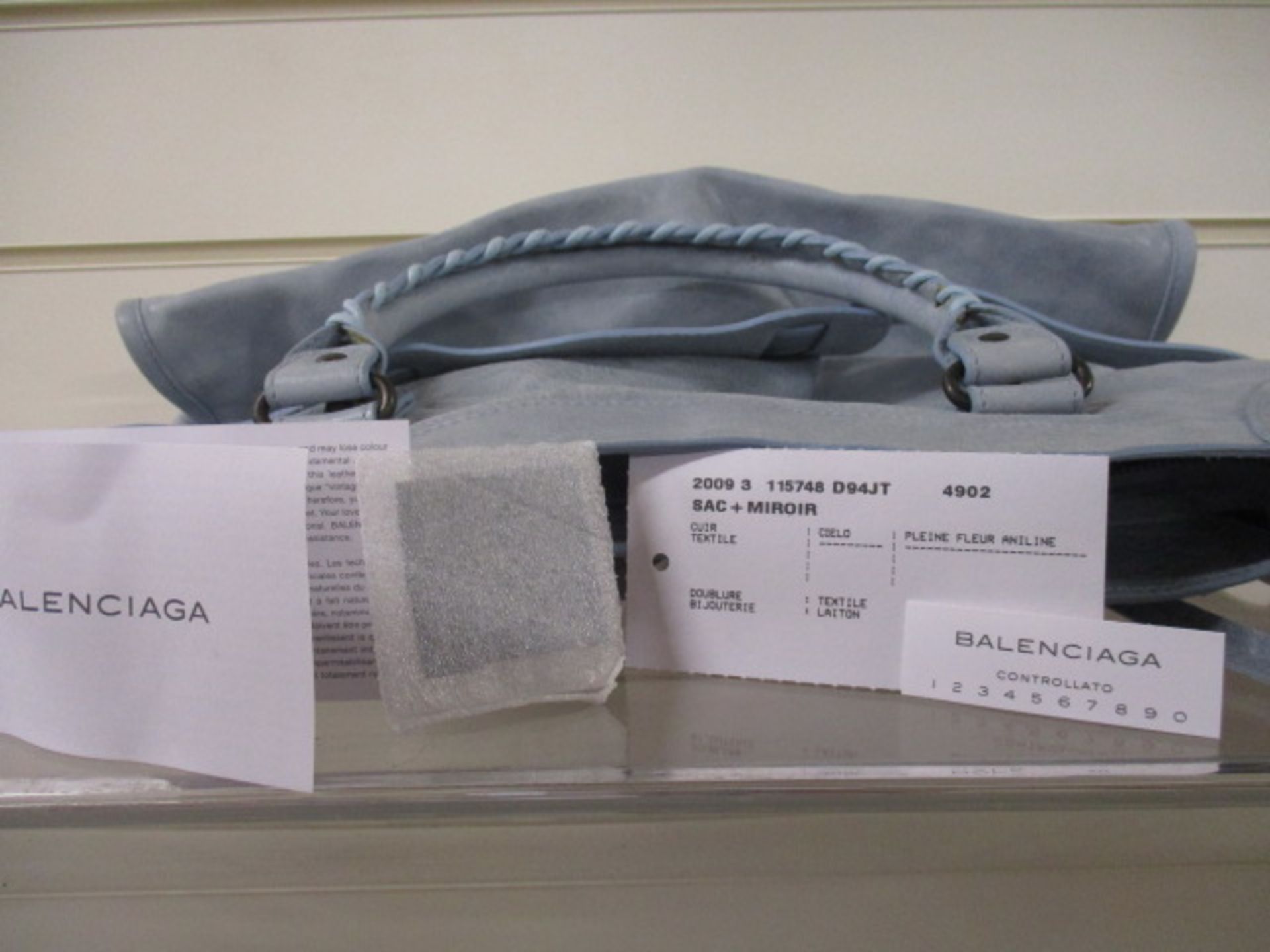 Balenciaga Sac with Mirror in pastel blue - Image 11 of 15