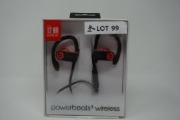 rrp £129.99 beats by dr dre powerbeats 3 wireless earphones -red