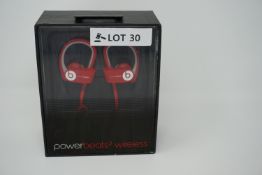 rrp £129.99 beats by dr dre powerbeats 2 wireless earphones -red