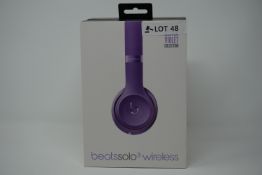 rrp £249.99 beats by dr dre solo 3 wireless headphones over ear - purple