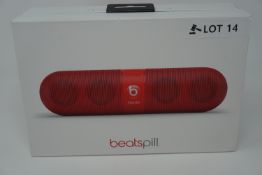 rrp £169.99 beats by dr dre pill portable wireless speaker -red