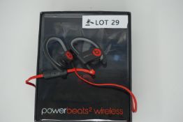 rrp £129.99 beats by dr dre powerbeats 2 wireless earphones -black