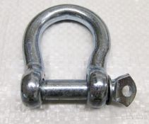 2000 x 5mm galvanised commercial bow shackle (comb06)