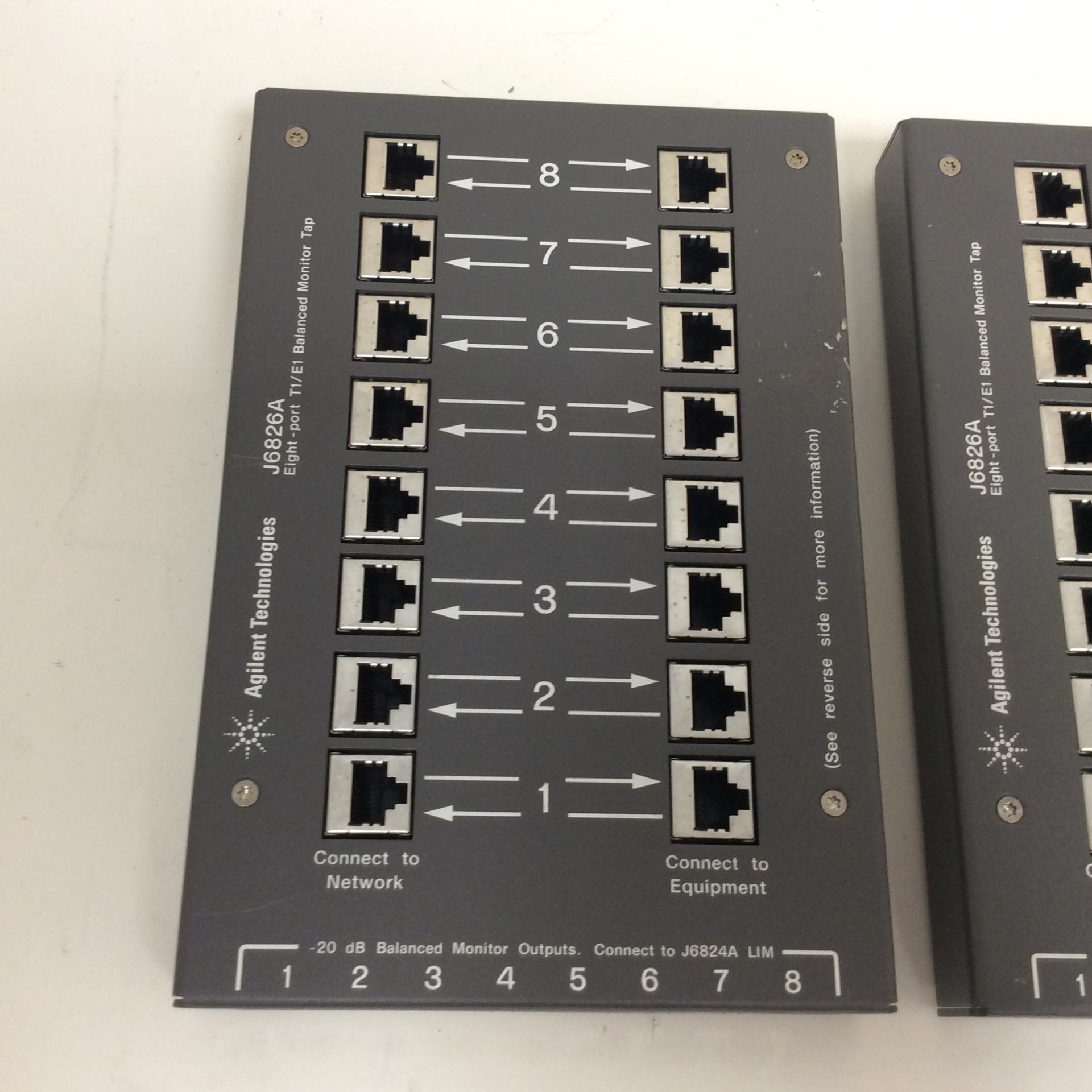 2x agilent j6826a eight-port t1 / e1 balanced monitor tap - Image 2 of 4