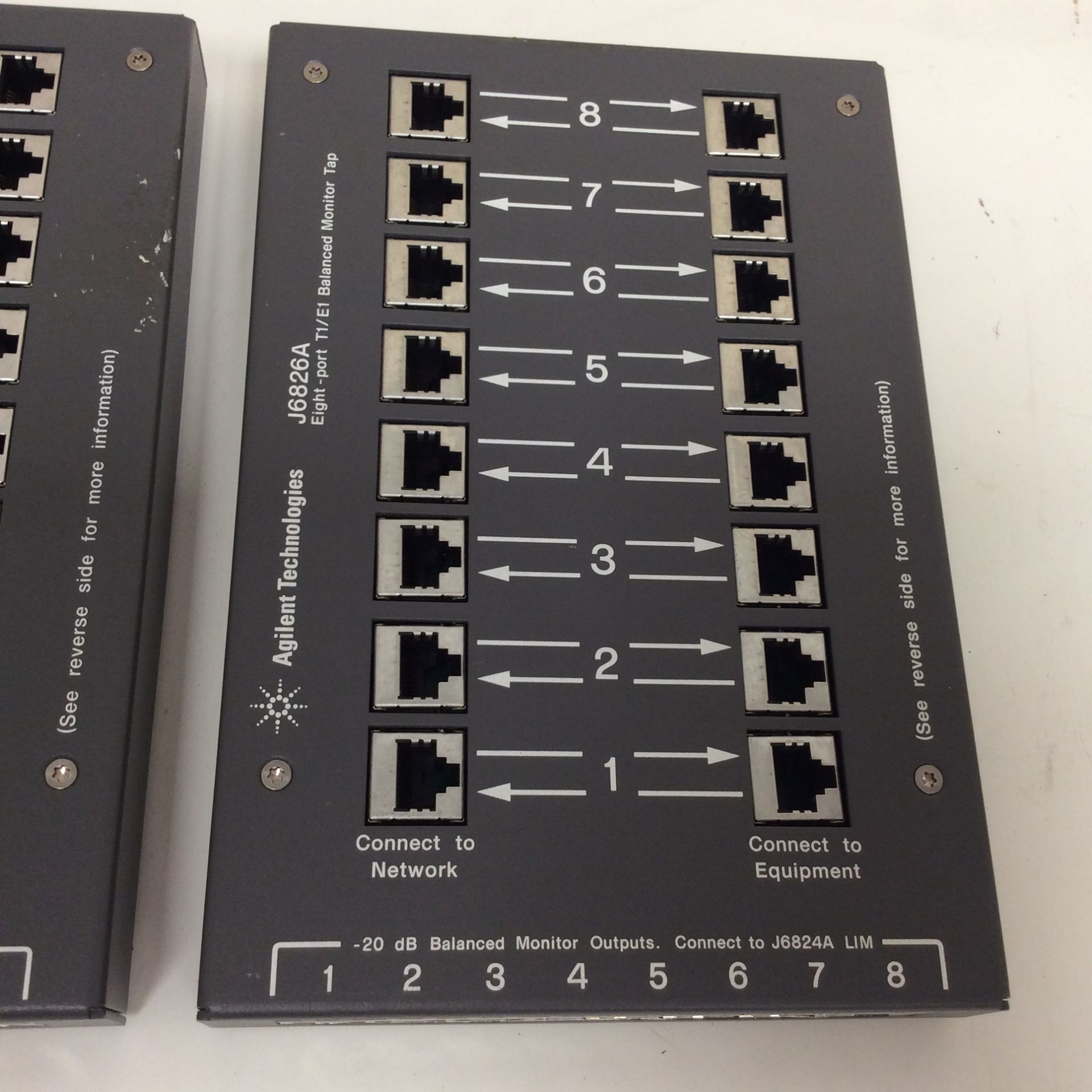 2x agilent j6826a eight-port t1 / e1 balanced monitor tap - Image 3 of 4