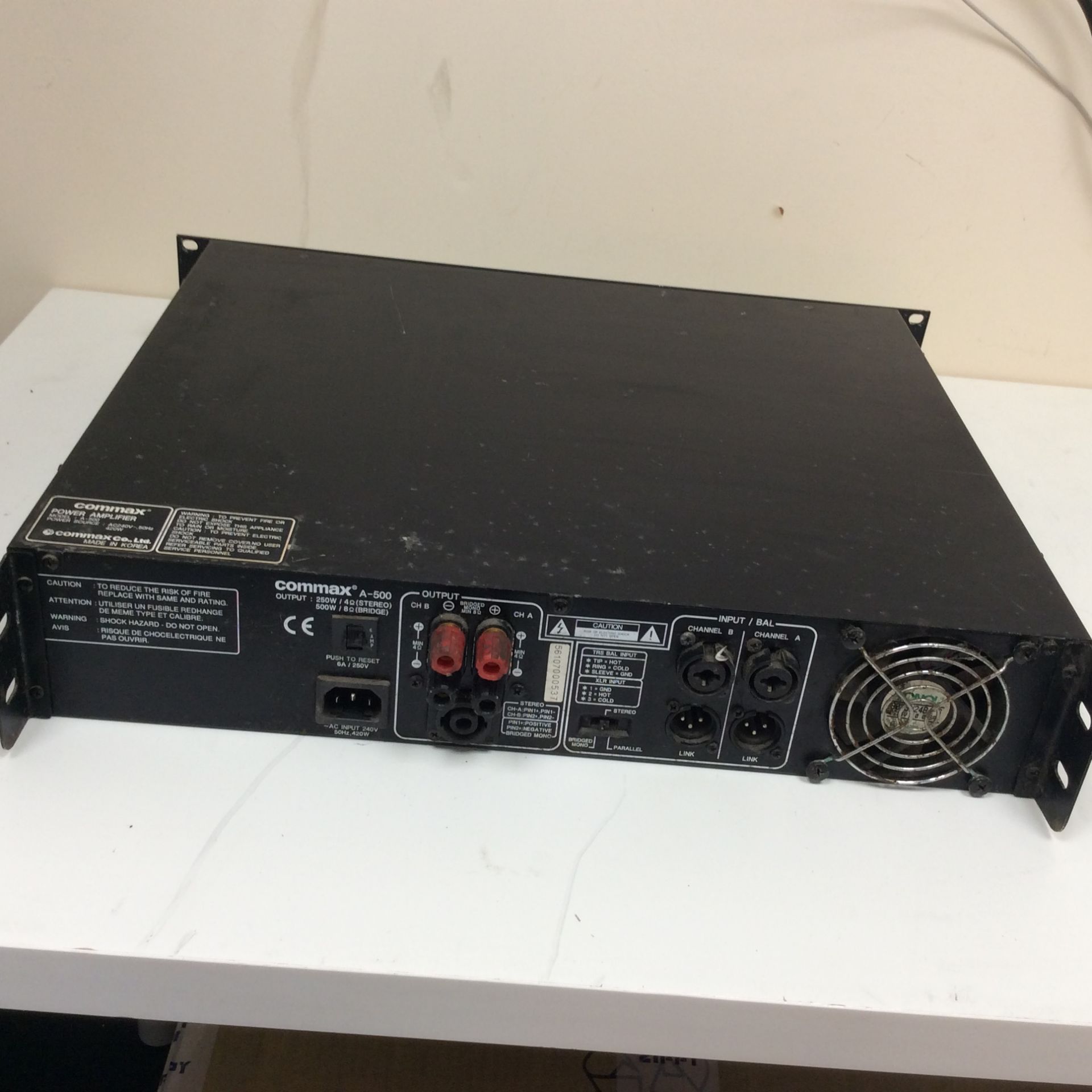 Commax power amplifier a-500 - Image 5 of 7