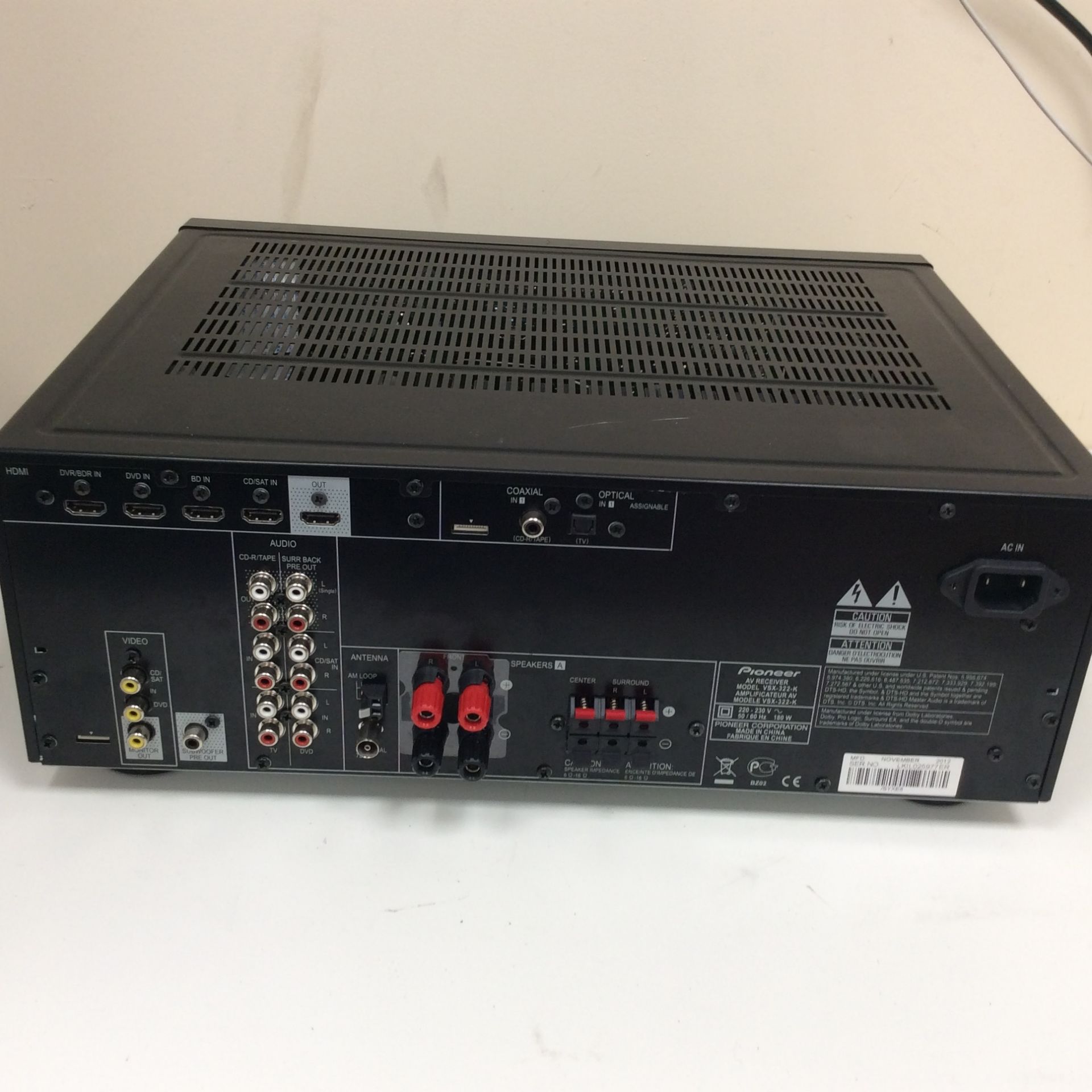 Pioneer vsx-322 amplifier receiver - Image 4 of 4