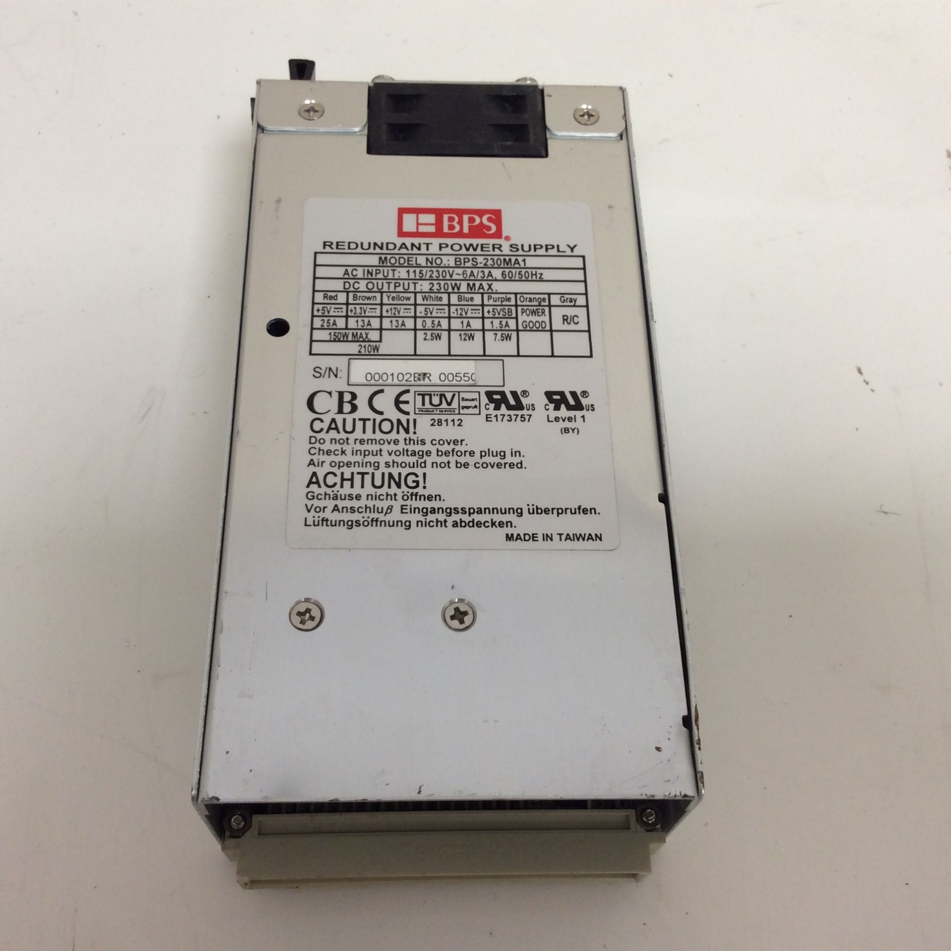 Bps redundant power supply - modle bps-230ma1