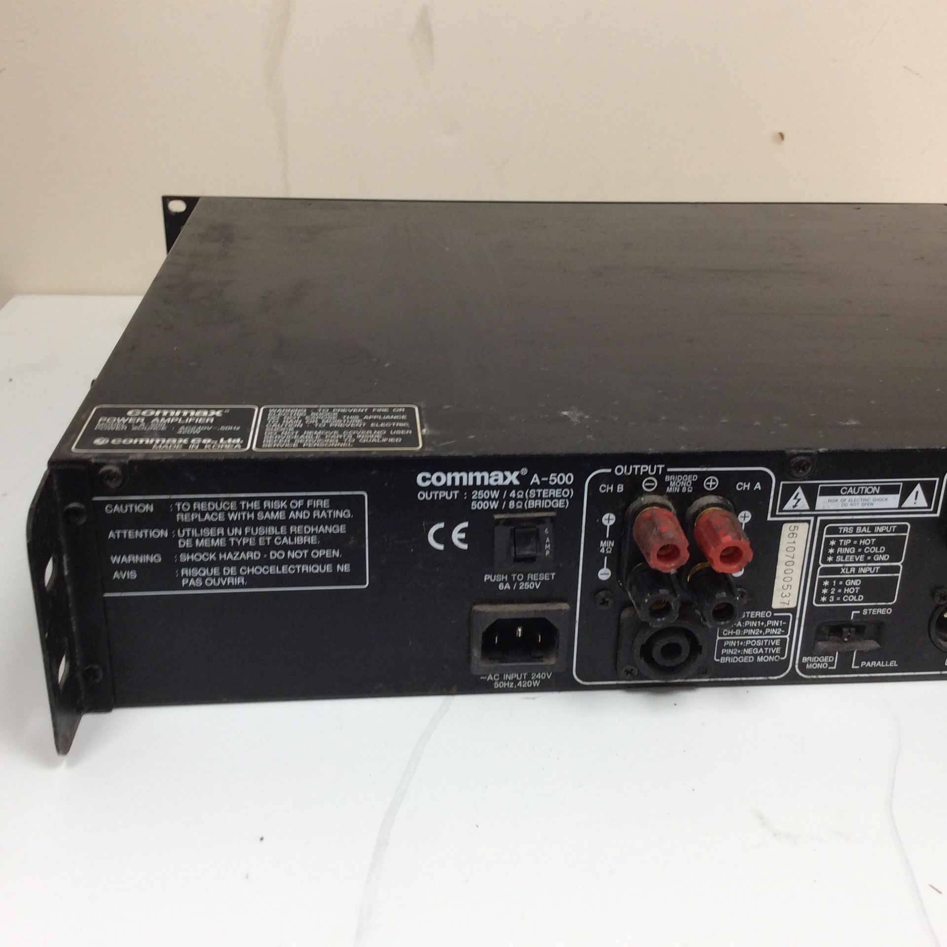 Commax power amplifier a-500 - Image 6 of 7