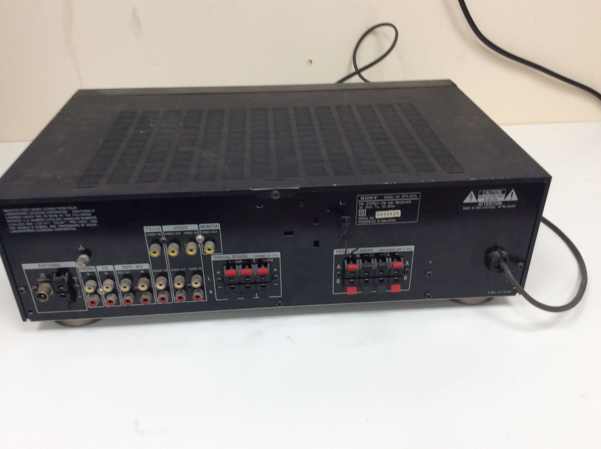 Sony audio/ video control center – model str-d515 - Image 4 of 4