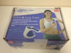 Relax, spin and tone exercise machine