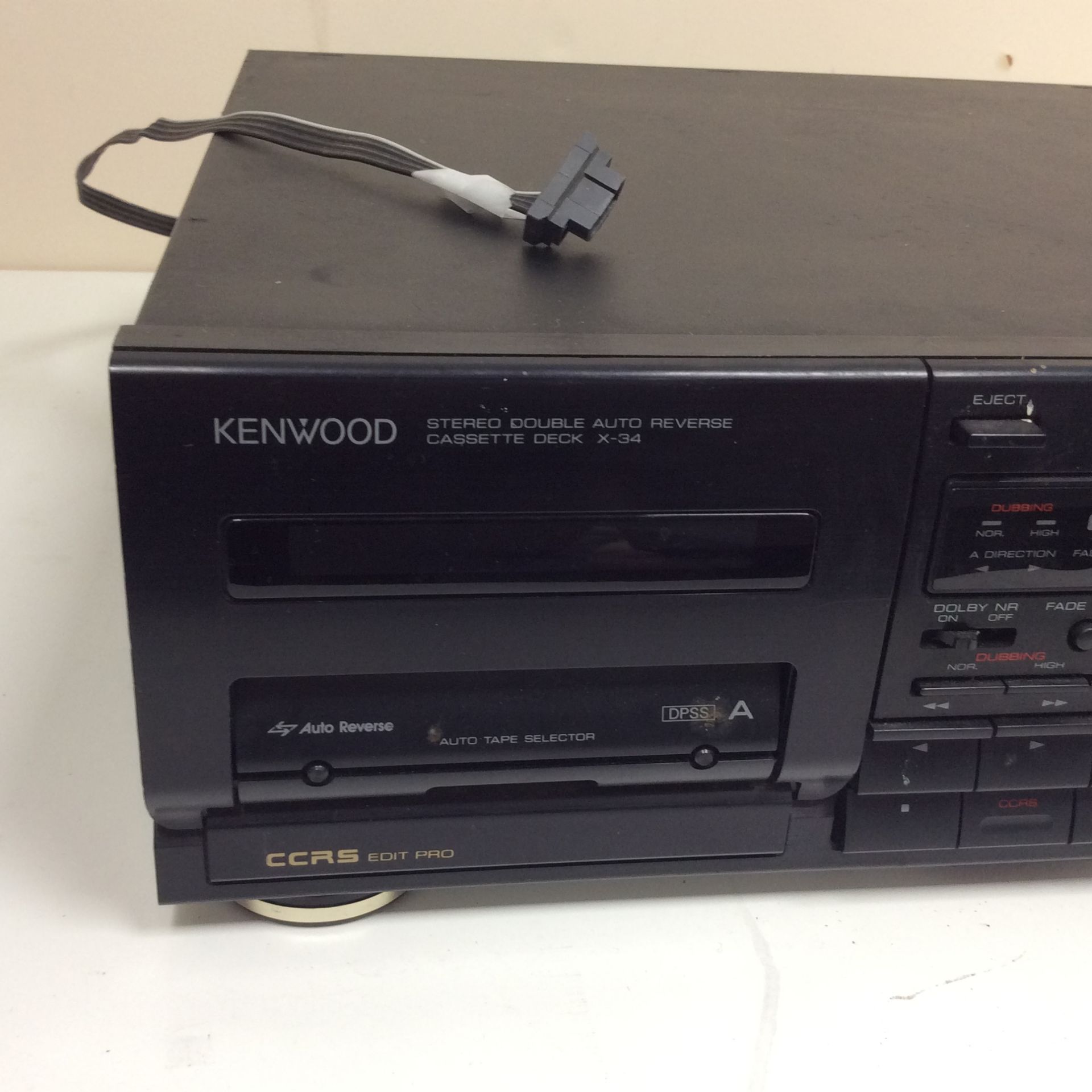 Kenwood stereo double auto reverse deck x-34 - Image 2 of 5