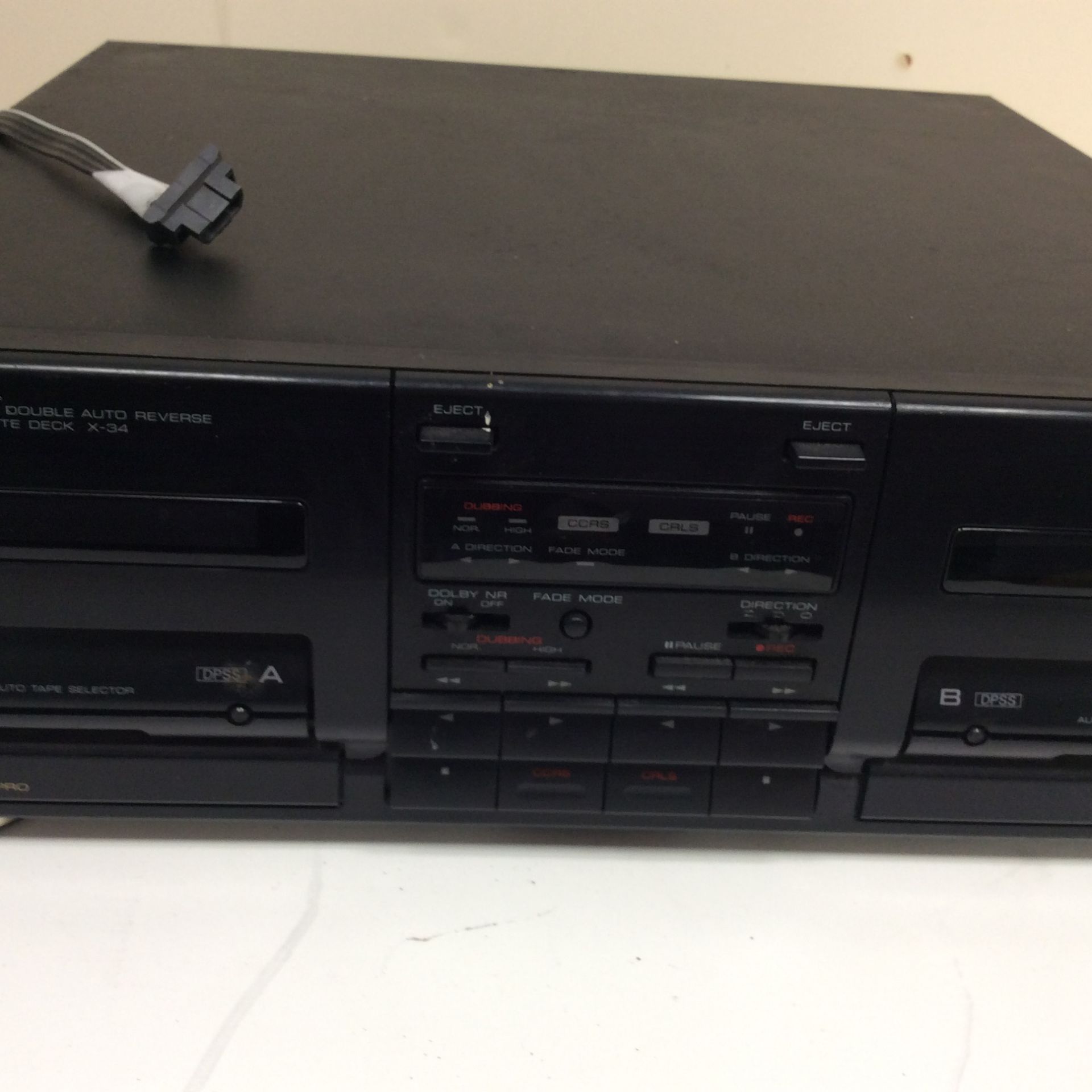 Kenwood stereo double auto reverse deck x-34 - Image 3 of 5