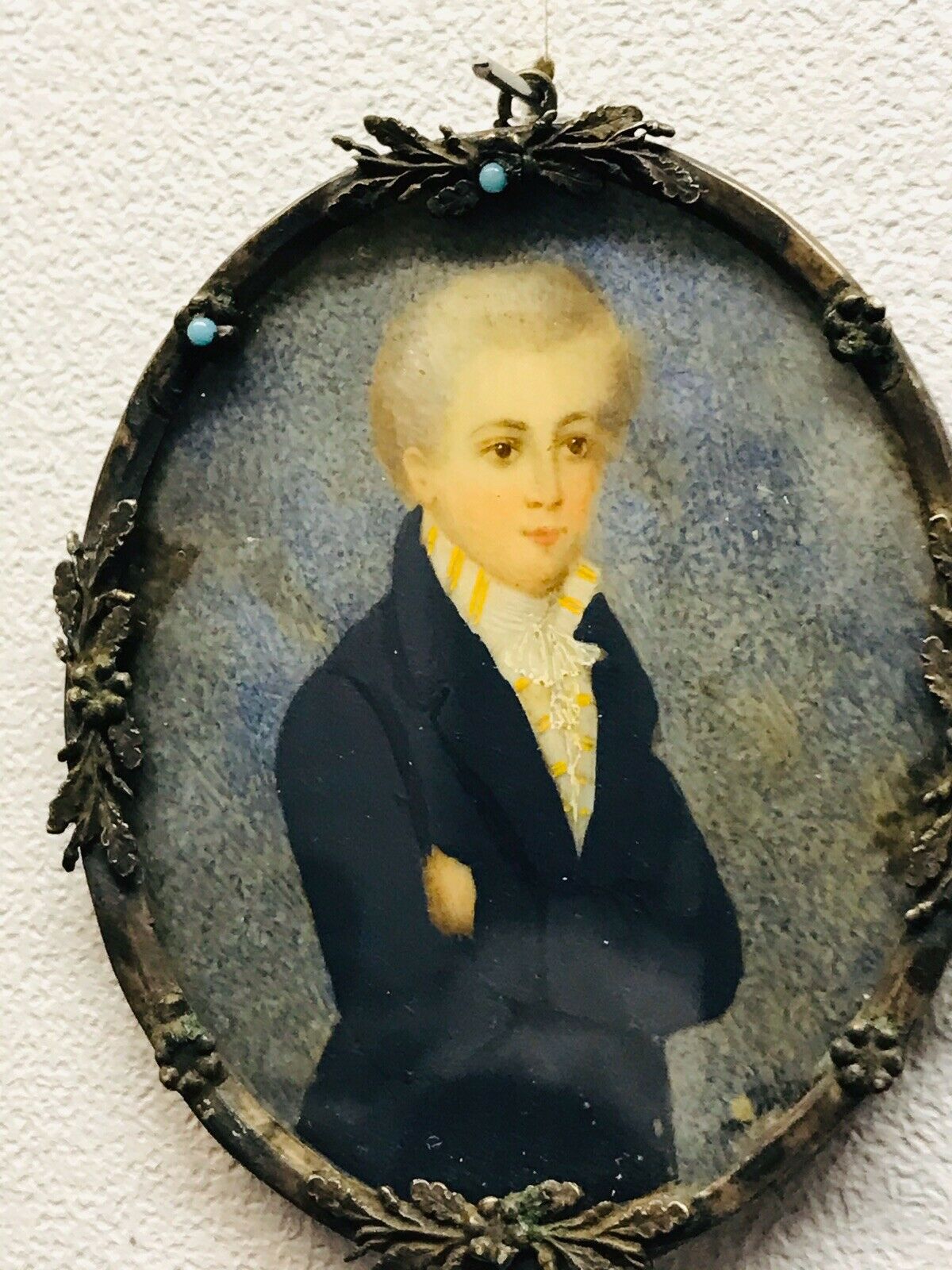 Miniature Portrait of a Georgian Young Man - Image 2 of 6