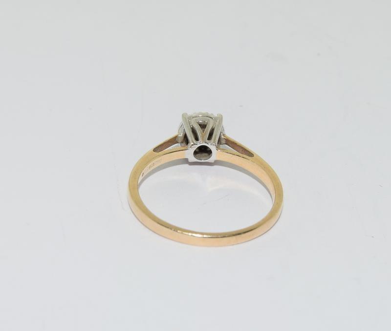 9Ct Yellow Gold Diamond Chip Ring - Image 4 of 4