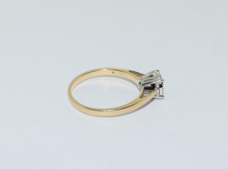 9Ct Yellow Gold Diamond Chip Ring - Image 3 of 4