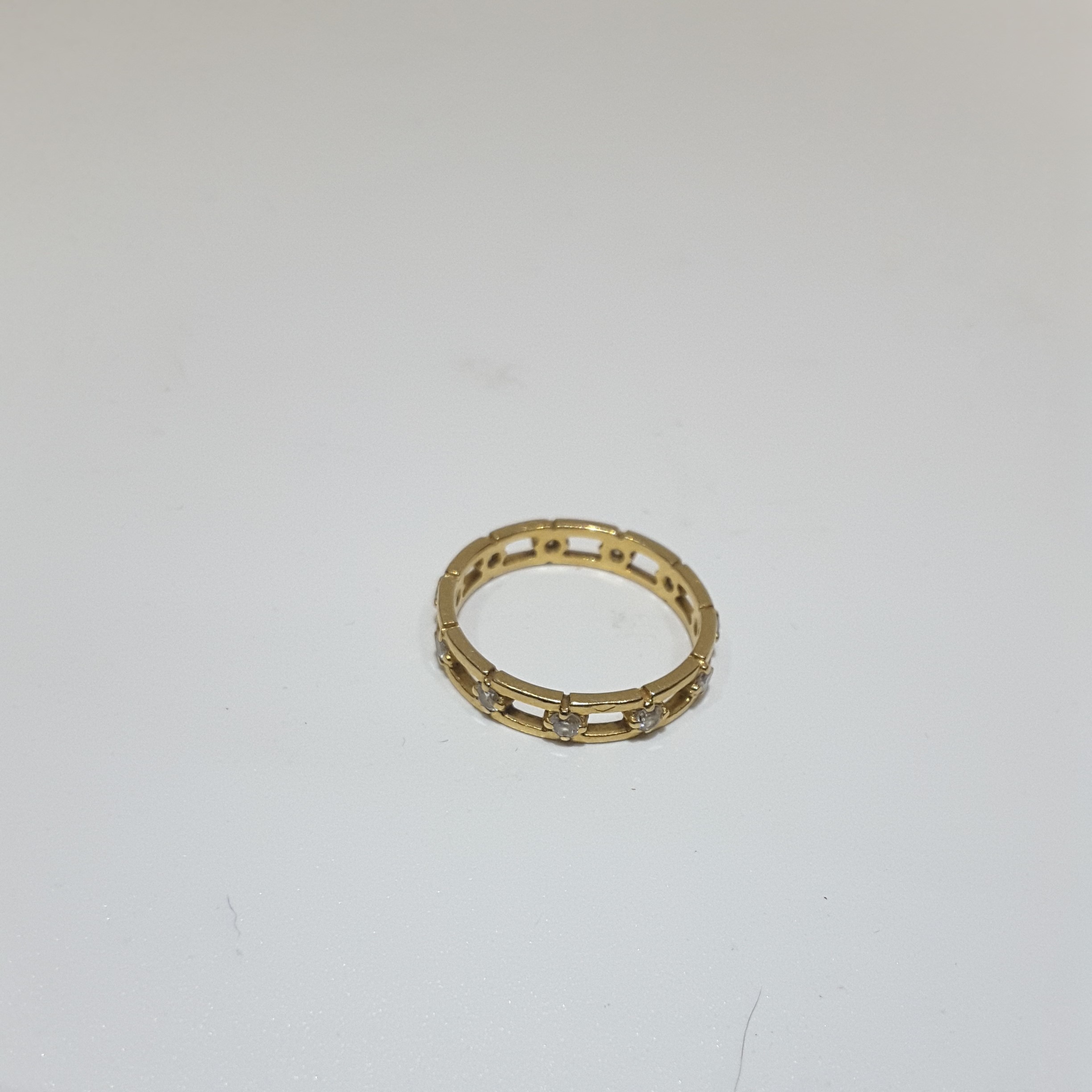 18Ct Yellow Gold Diamond Open Link Full Eternity Ring - Image 2 of 3