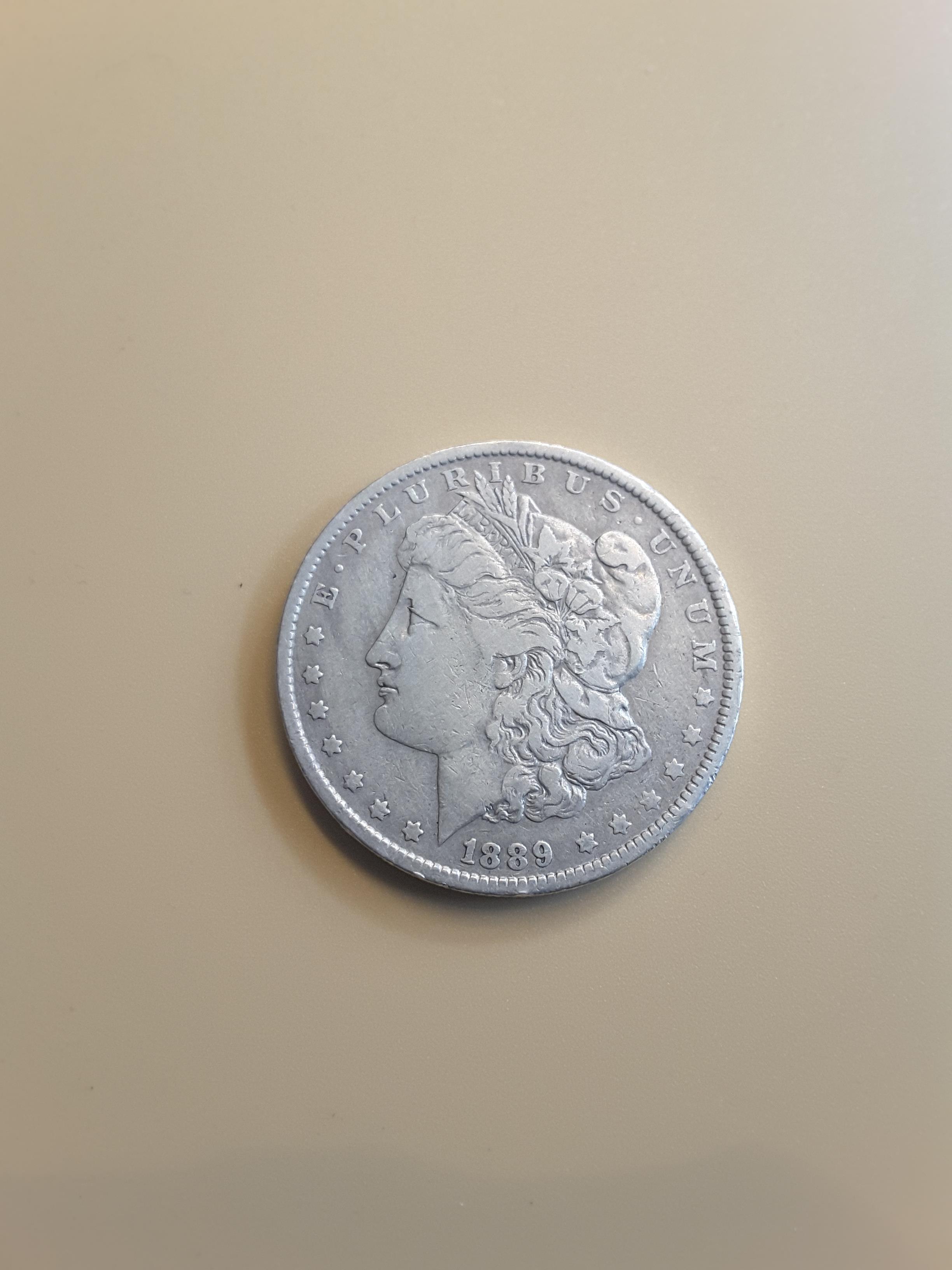 USA Morgan Silver Dollar 1889 O. - Image 2 of 3