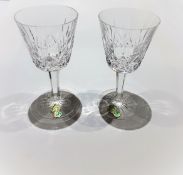 A Pair Of Vintage Waterford Crystal Wine Glasses