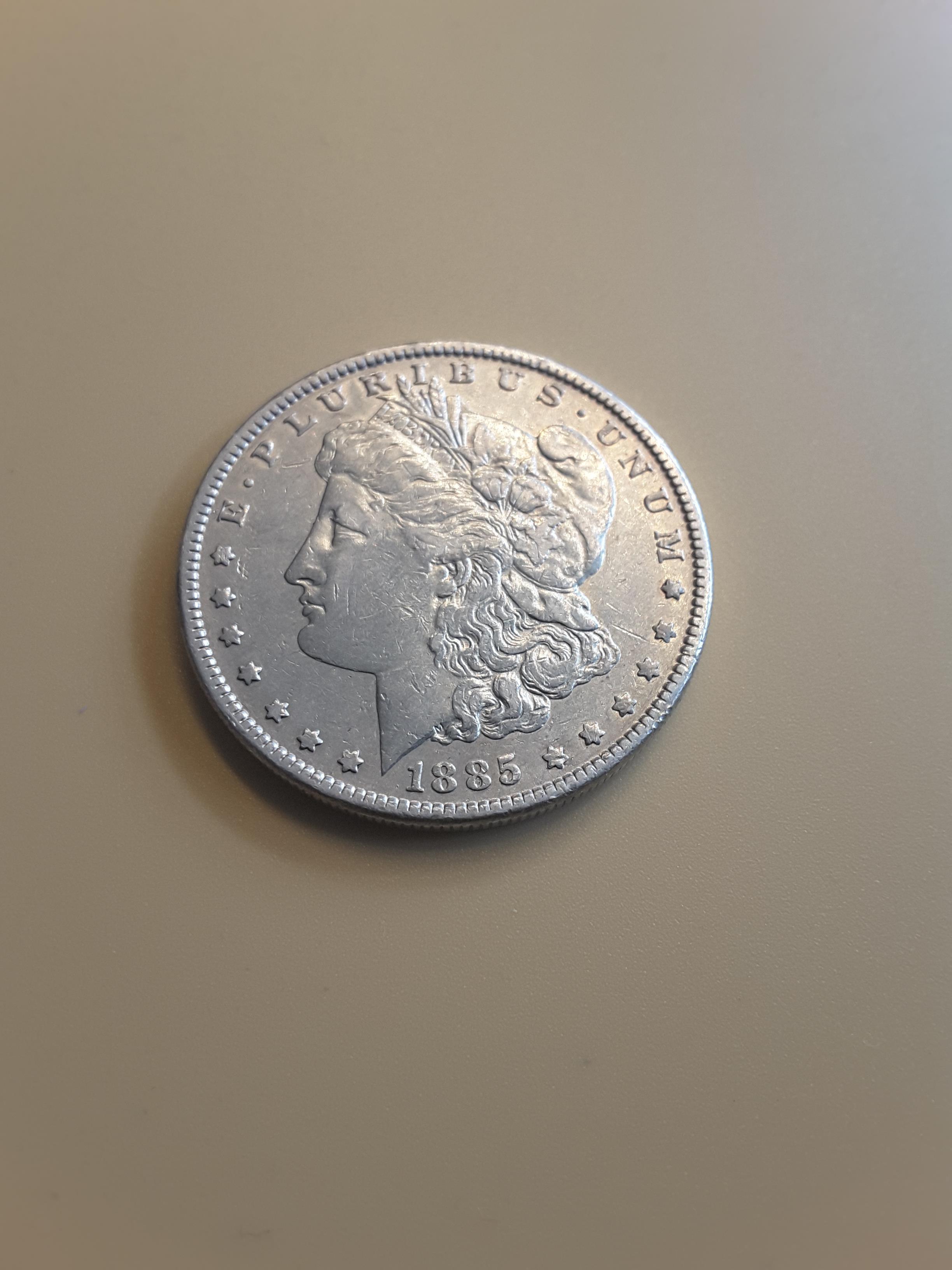 USA Morgan Silver Dollar 1885 - Image 5 of 5