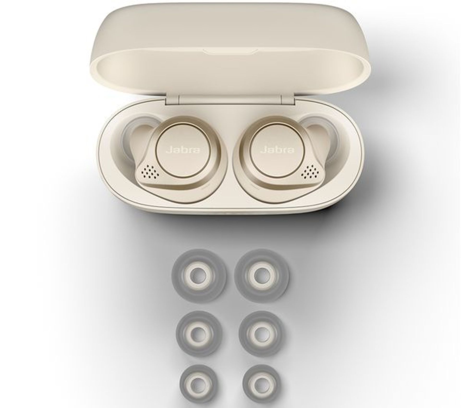 new jabra elite 75t wireless earbuds gold beige rrp £189.99 - Image 3 of 3
