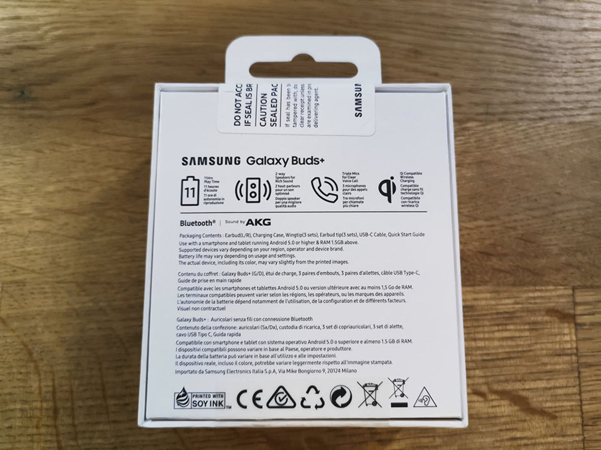 new sealed samsung galaxy buds+ wireless earbuds white rrp £179 - Image 2 of 3