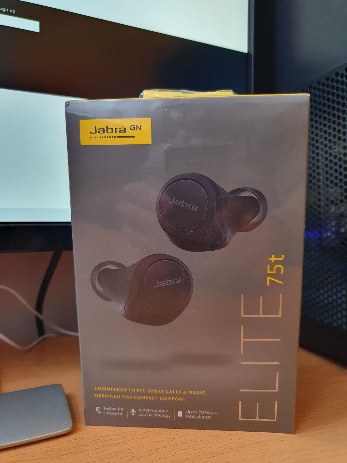 new jabra elite 75t wireless earbuds black rrp £189.99 - Image 3 of 5