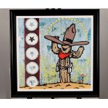 Limited Edition on canvas "Cactus Cowboy" by Adam Green