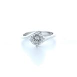 18ct White Gold Single Stone Prong Set Diamond Ring 1.10 Carats