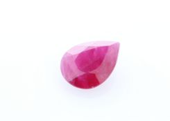 Loose Pear Shape Burmese Ruby 0.99 Carats