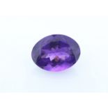 Loose Oval Amethyst 7.35 Carats