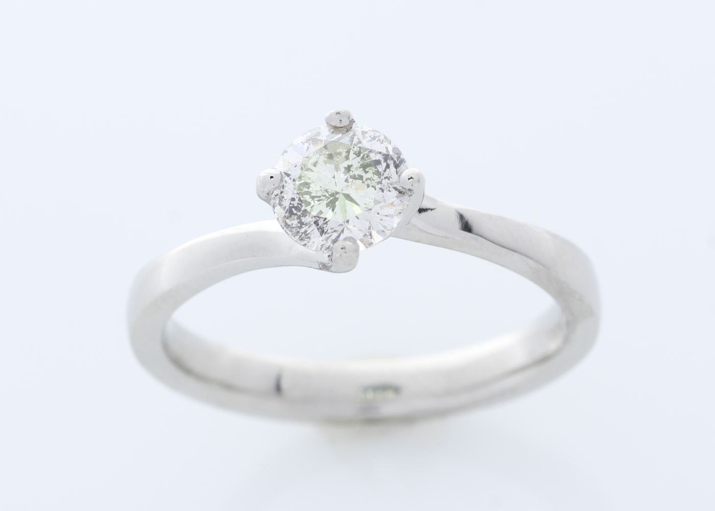 Platinum Prong Set Diamond Ring 0.68 Carats - Image 3 of 4