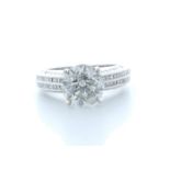 18ct White Gold Diamond Ring 4.51 Carats