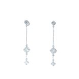 18ct White Gold Diamond Drop Earrings 2.29 Carats