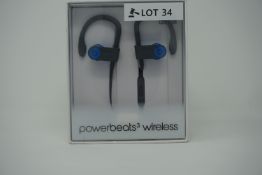 Beats by dr dre power 3 wireless earphones -in ear -active collection -blue