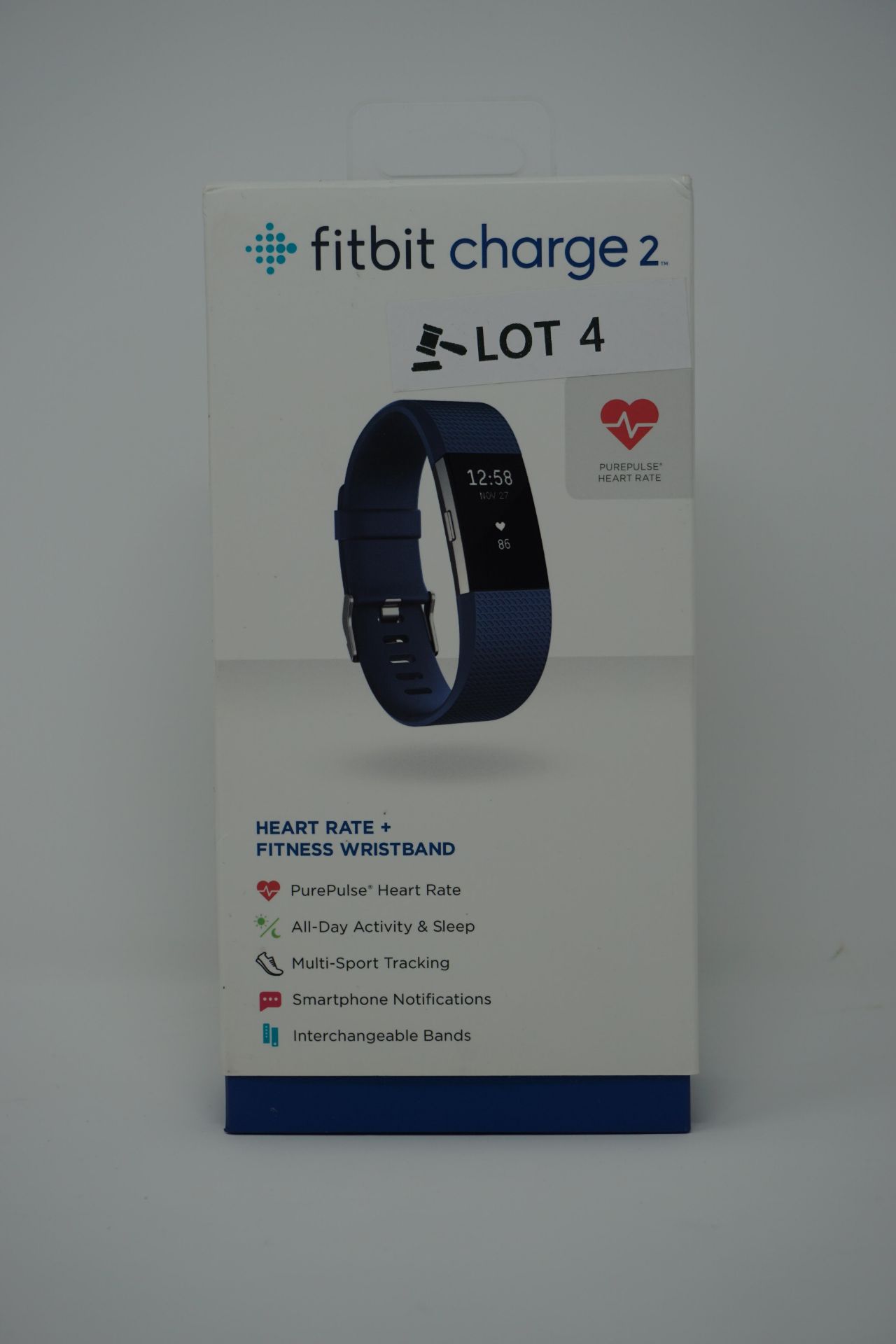 Fitbit charge 2 heart rate fitness wrist band - blue