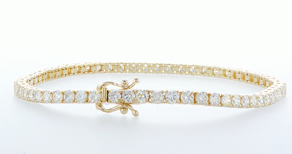 14 kt. Yellow gold - Bracelet - 3.26 ct Diamond - Diamonds