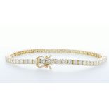 14 kt. Yellow gold - Bracelet - 3.26 ct Diamond - Diamonds