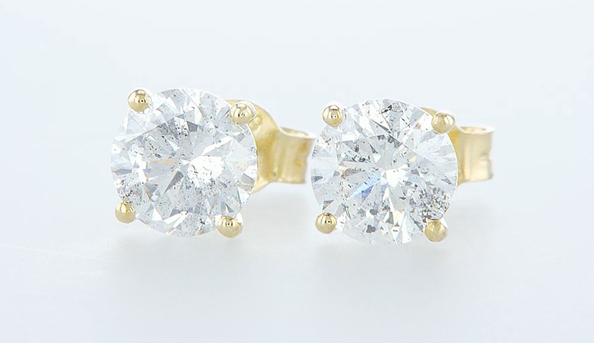 14 kt. White gold - Earrings - 2.11 ct Diamond - Diamonds - Image 2 of 6