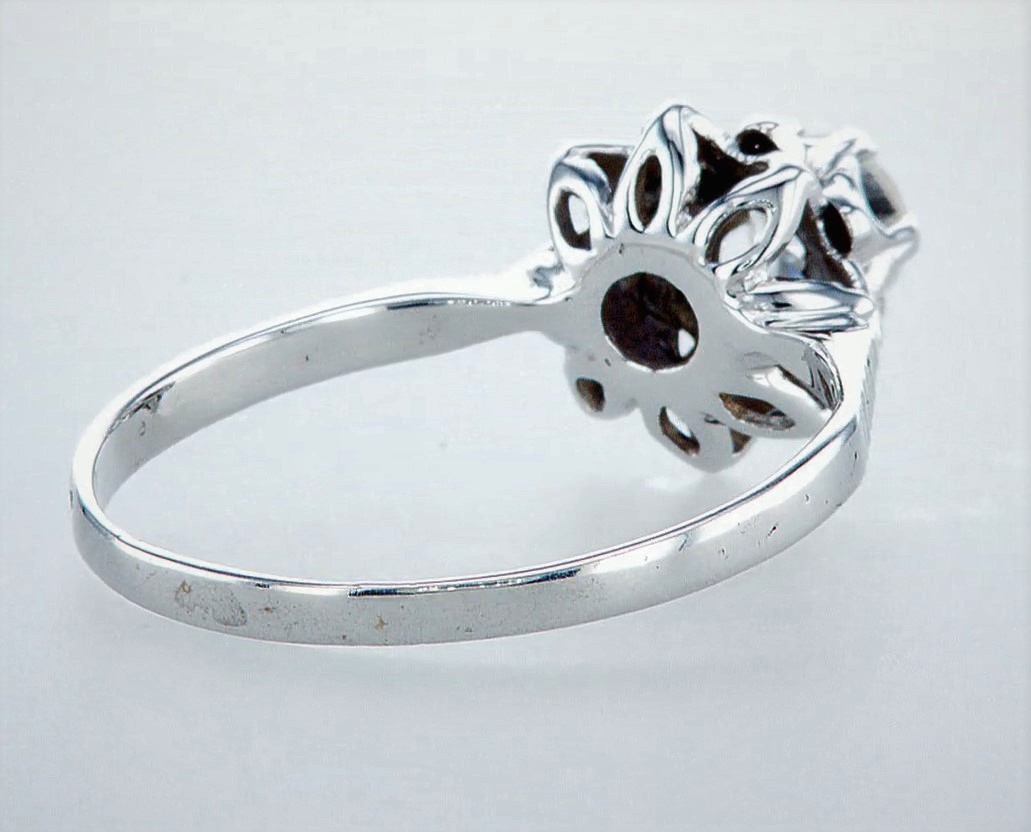 14 kt. White gold - Ring Diamond-0.45CTW - Image 4 of 6