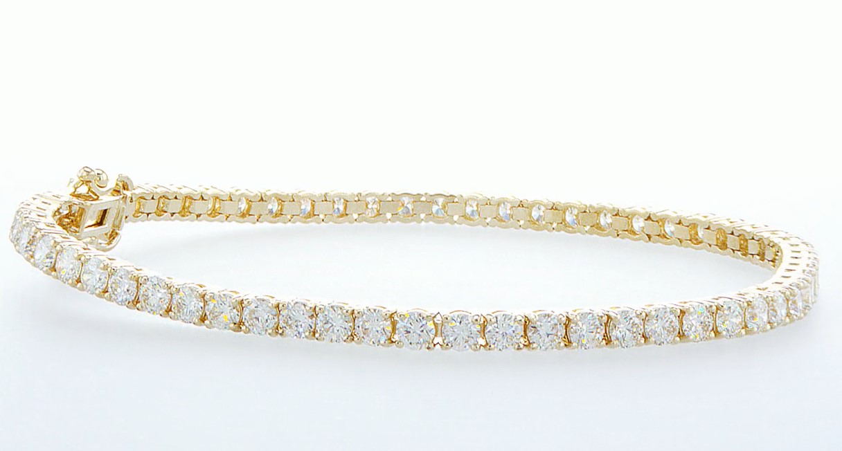 14 kt. Yellow gold - Bracelet - 3.26 ct Diamond - Diamonds - Image 2 of 4